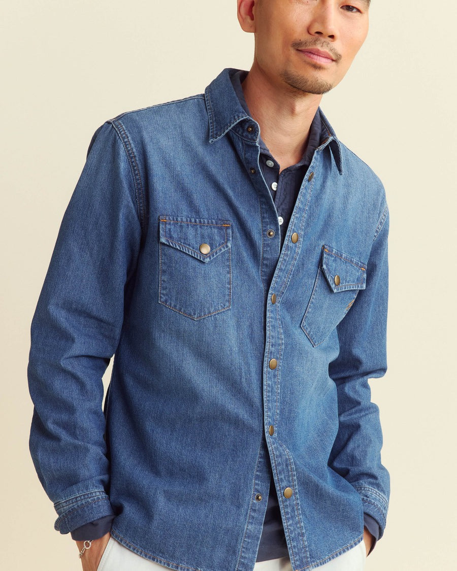 Shoals Denim Shirt Light Indigo