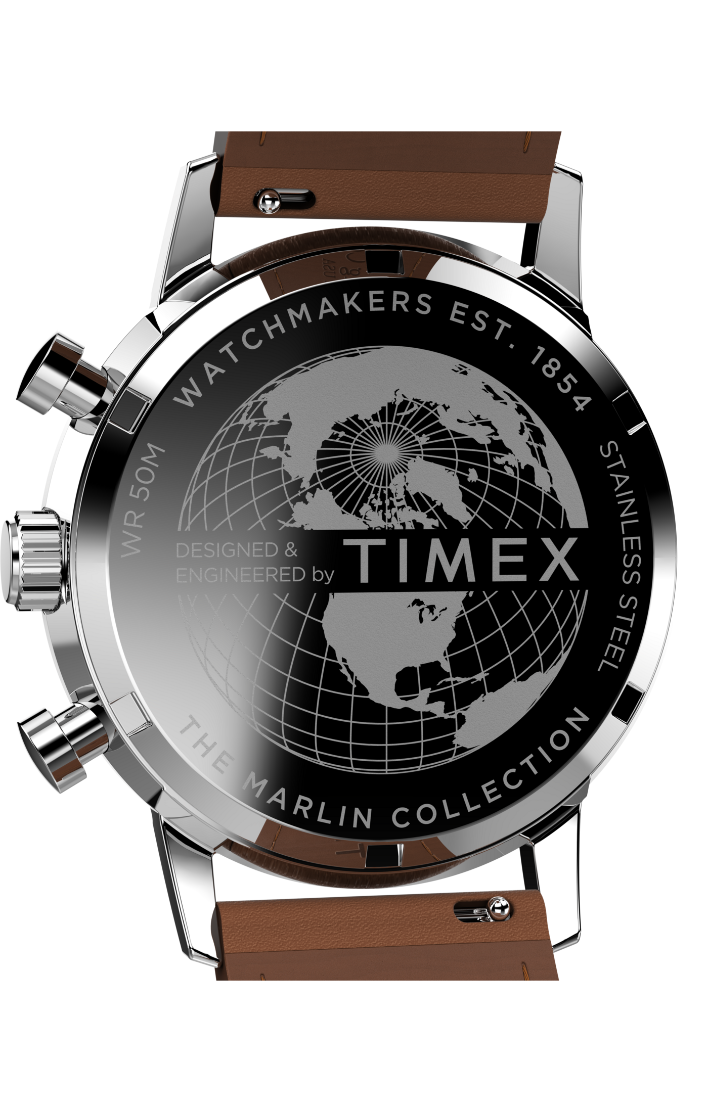 Marlin Chronograph Tachymeter - 40mm Leather Strap Watch