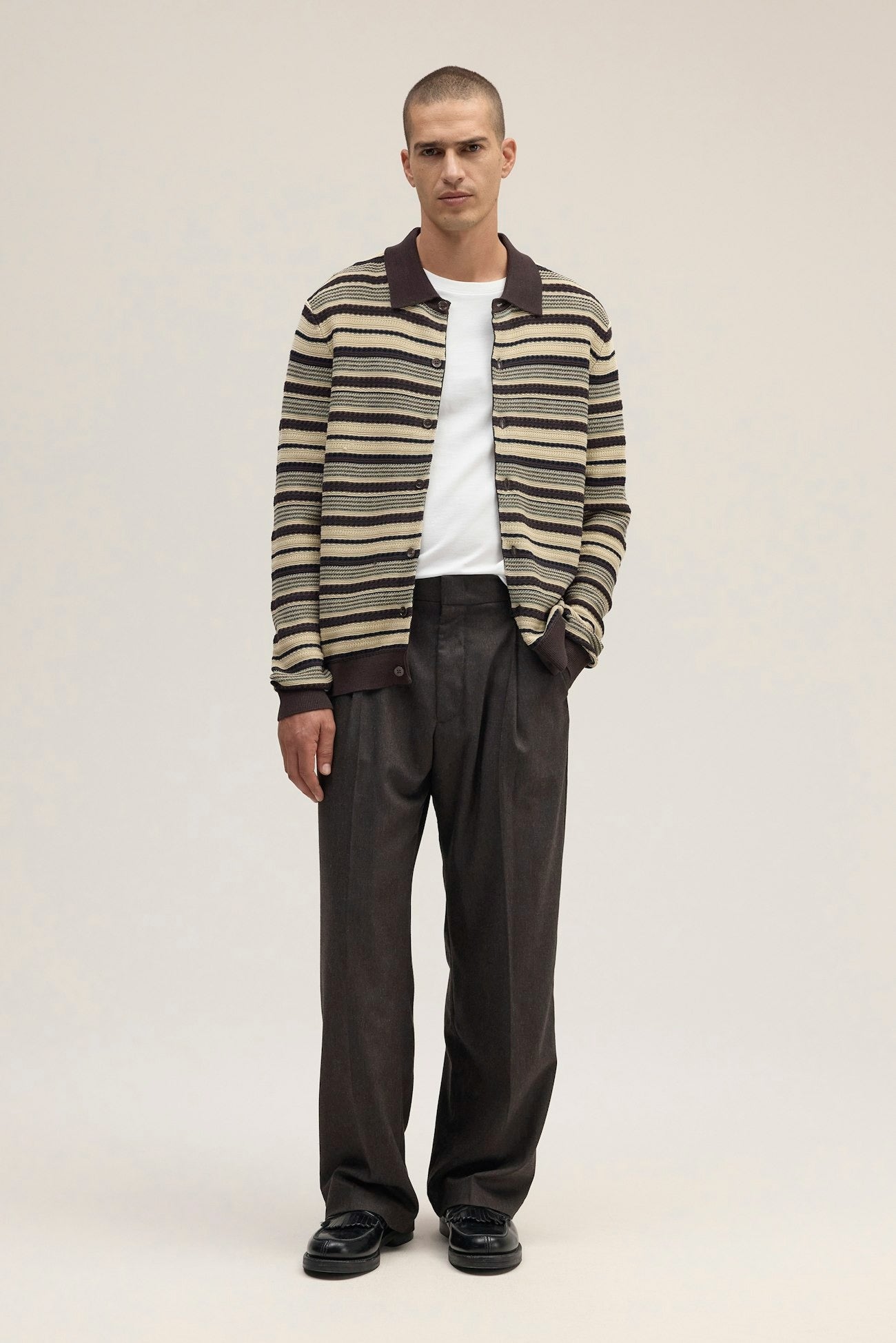 Nolan L/S Polo Dusky Port