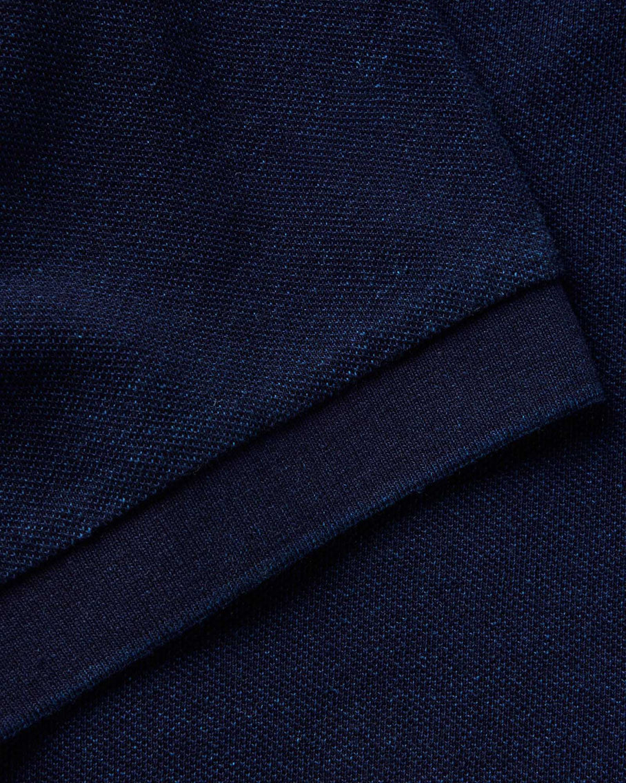 The Pacific Polo Rinsed Indigo Pique