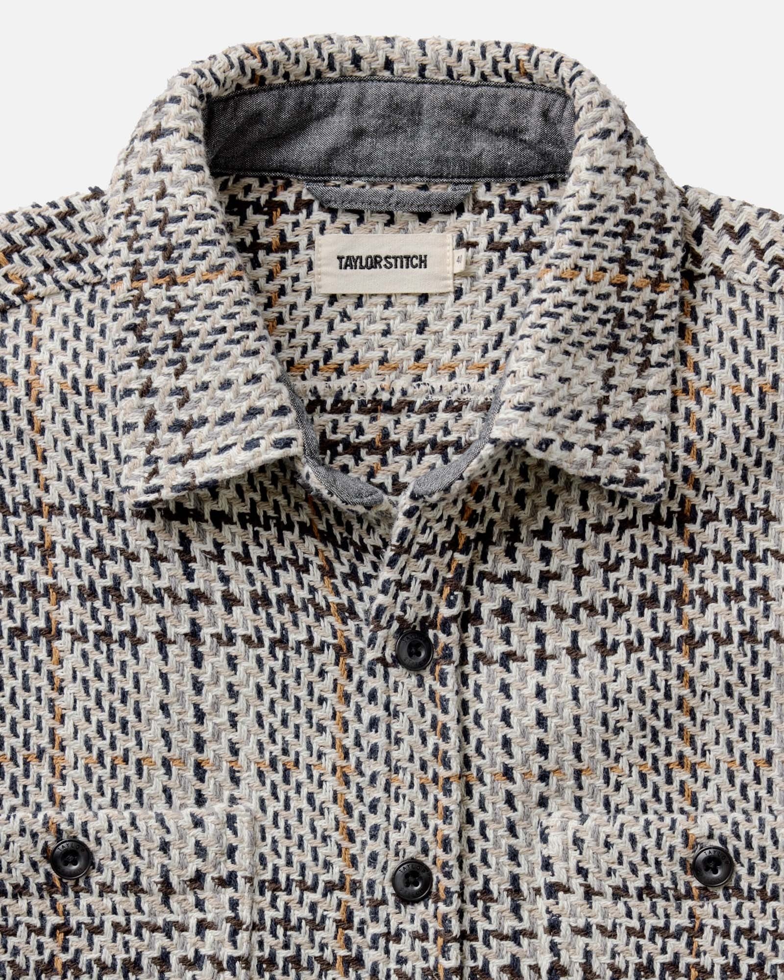 The Cutter Overshirt Stone Plaid