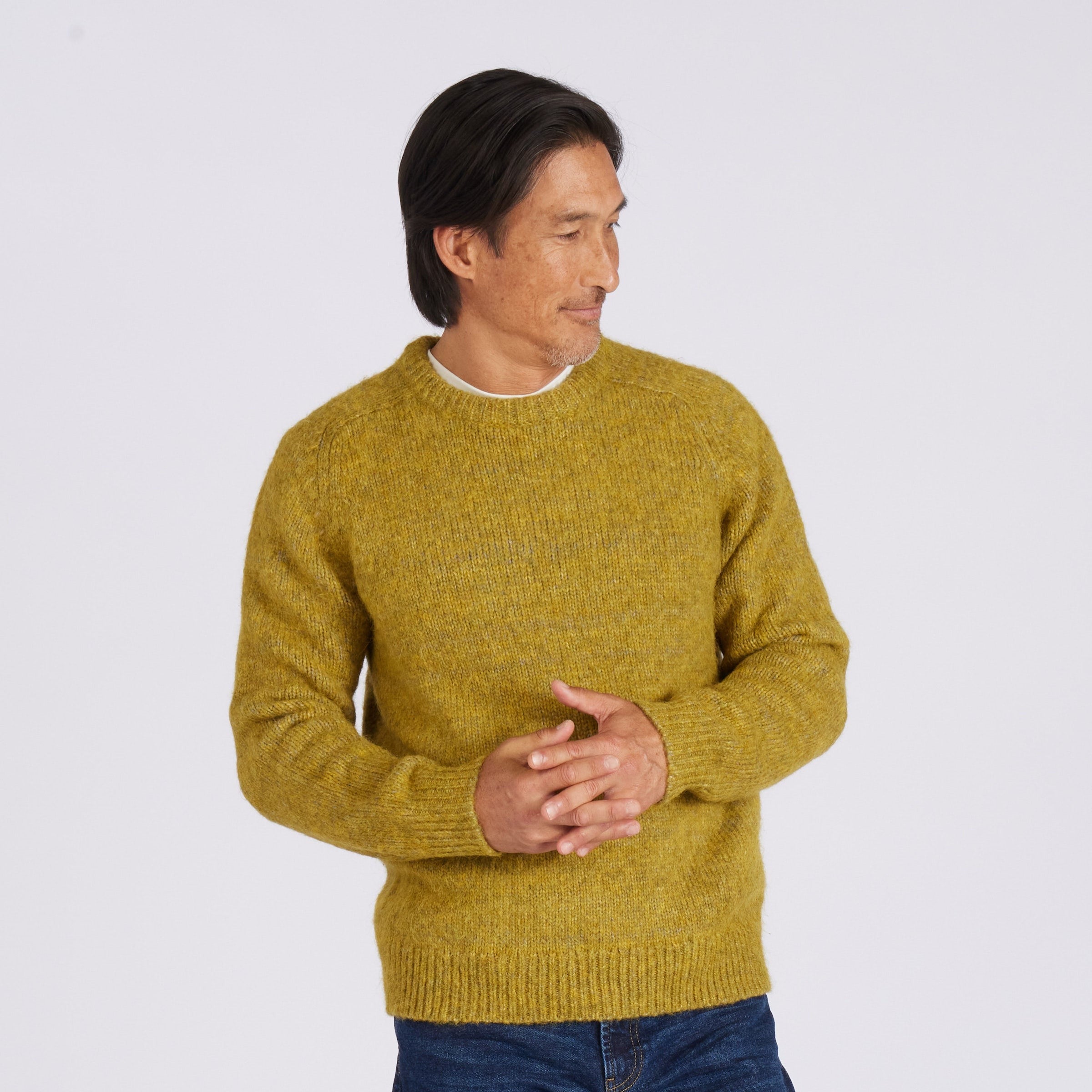 Collegiate Sweater Crew Mustard