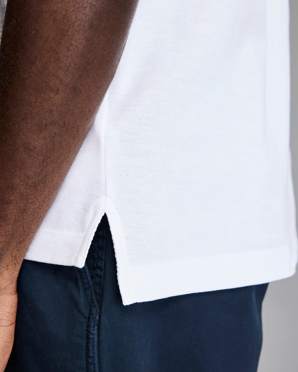 Pique Pensacola Polo White