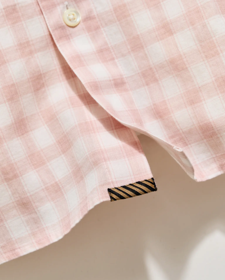 Check Hutcheson Sport Shirt Blush/White