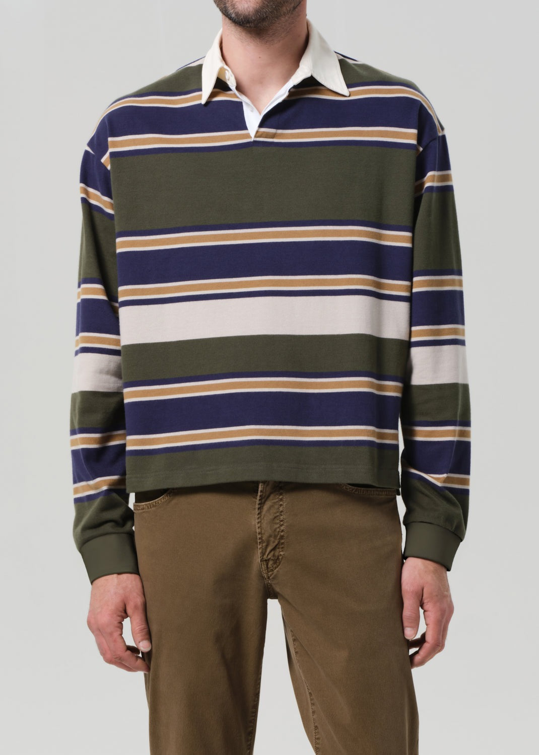 Rugby Shirt Green Rugby Stripe