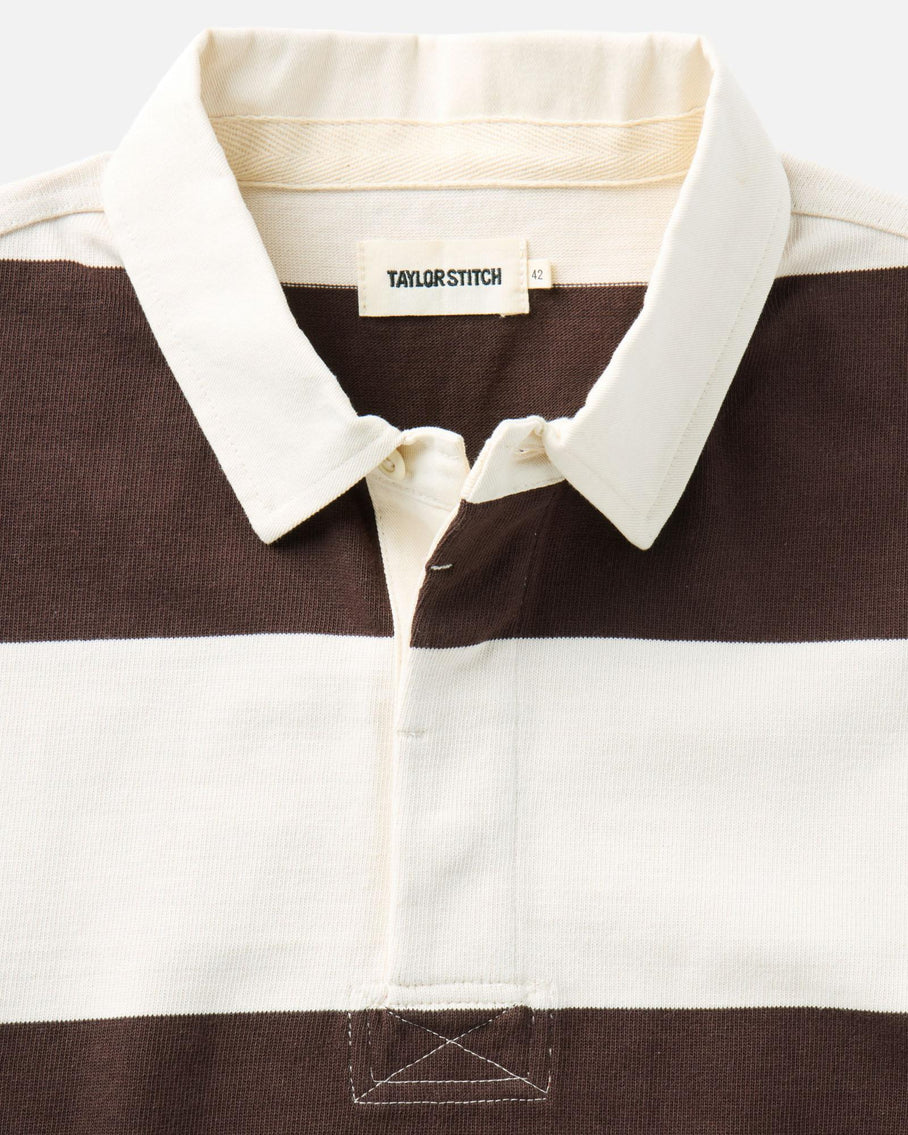 The SS Rugby Shirt Port Stripe