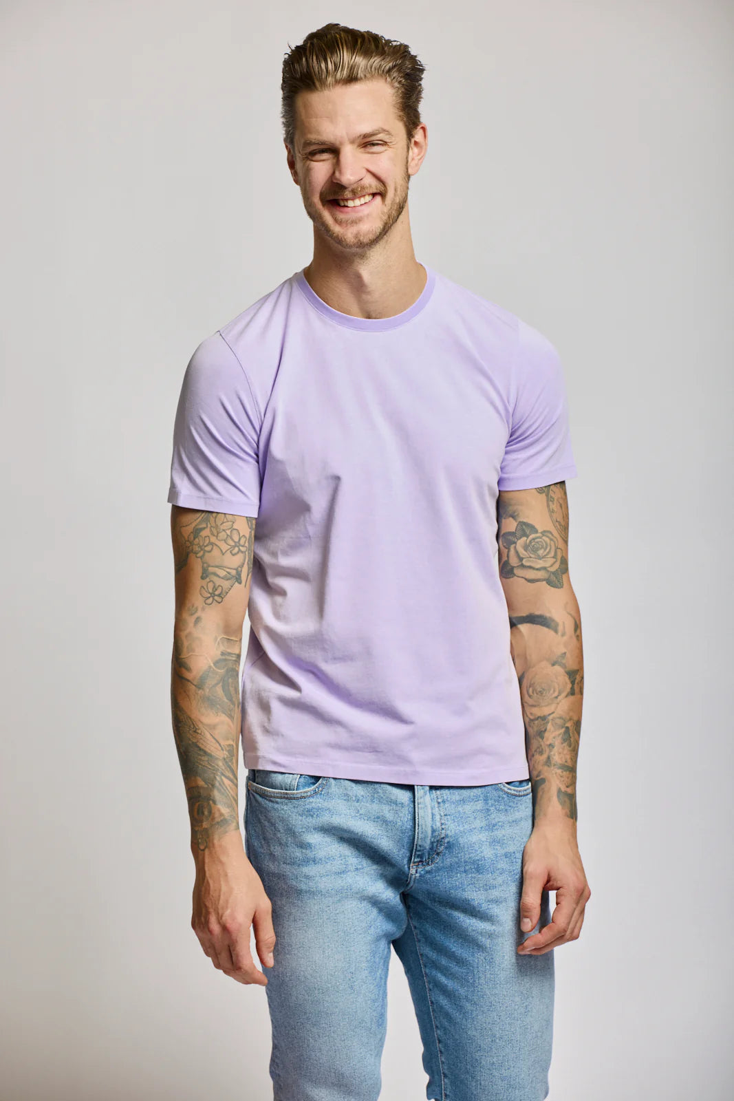 Crew Neck T-Shirt Lilac