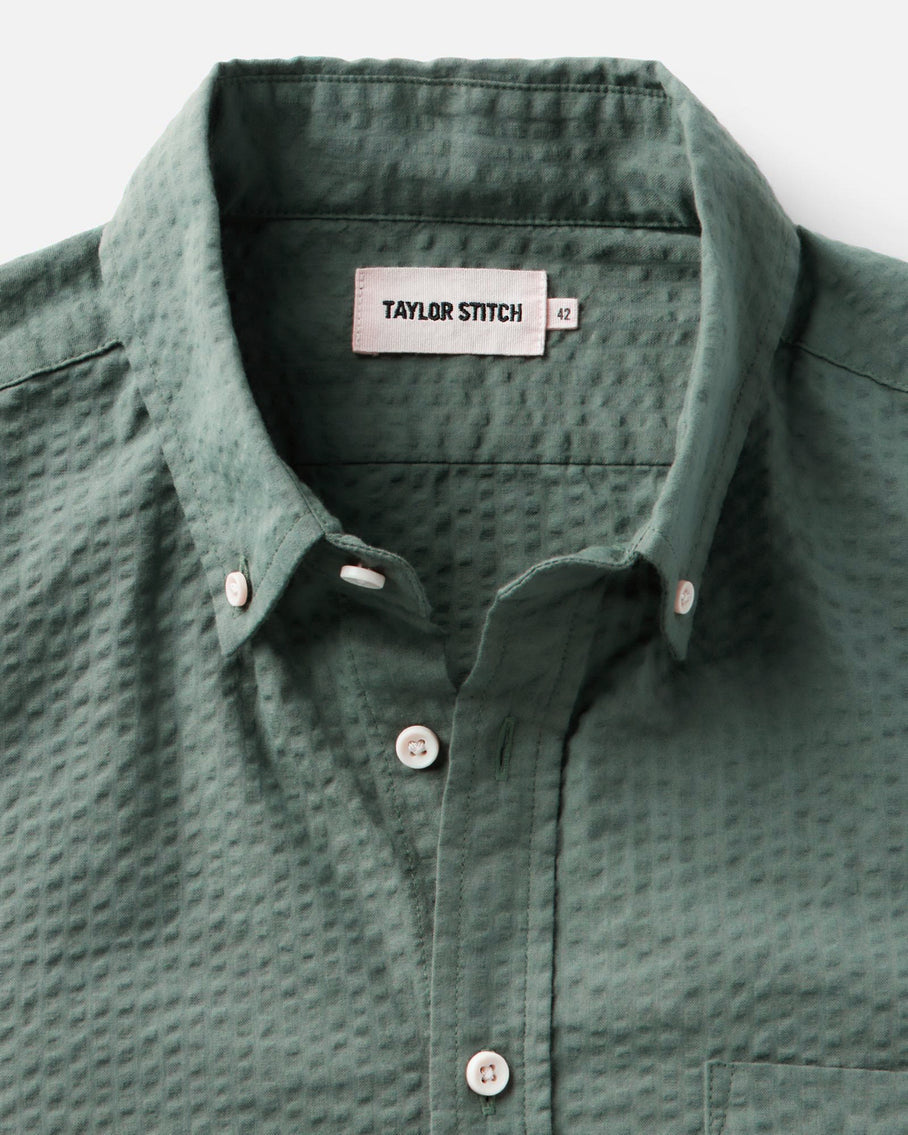 The Short Sleeve Jack Deep Sea Seersucker