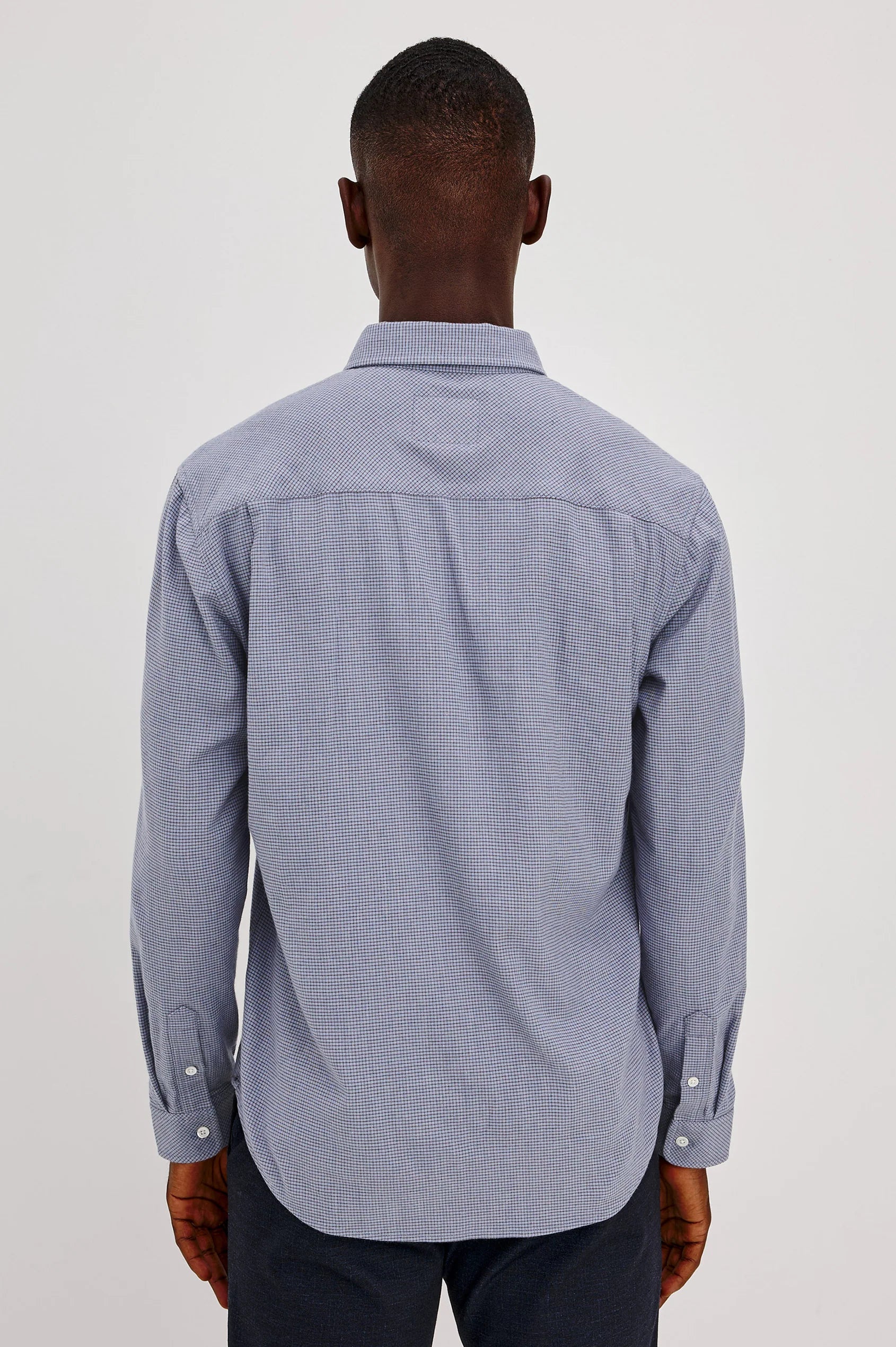 Vance Blue Heather Grid