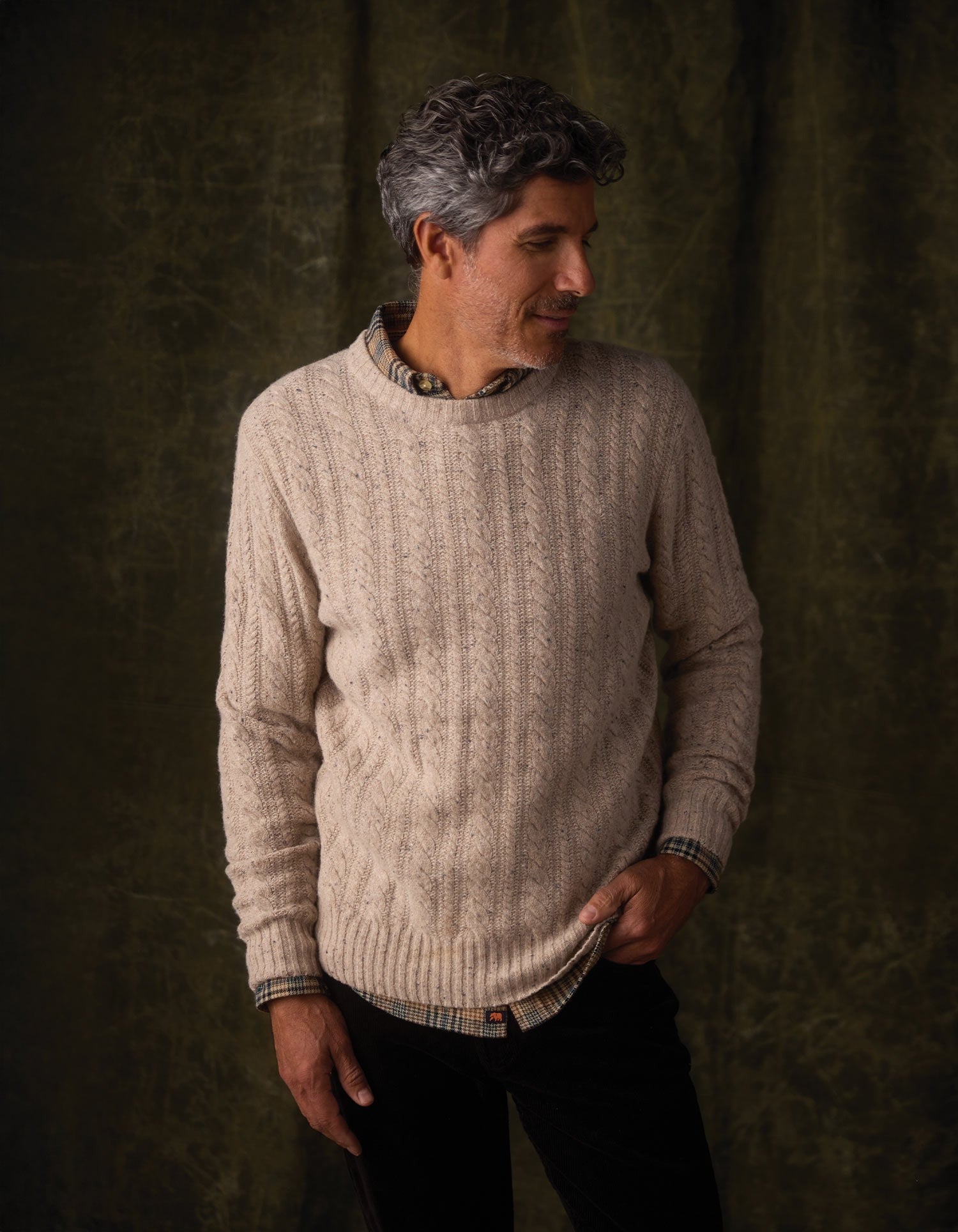 Kennedy Cable Crew Stone