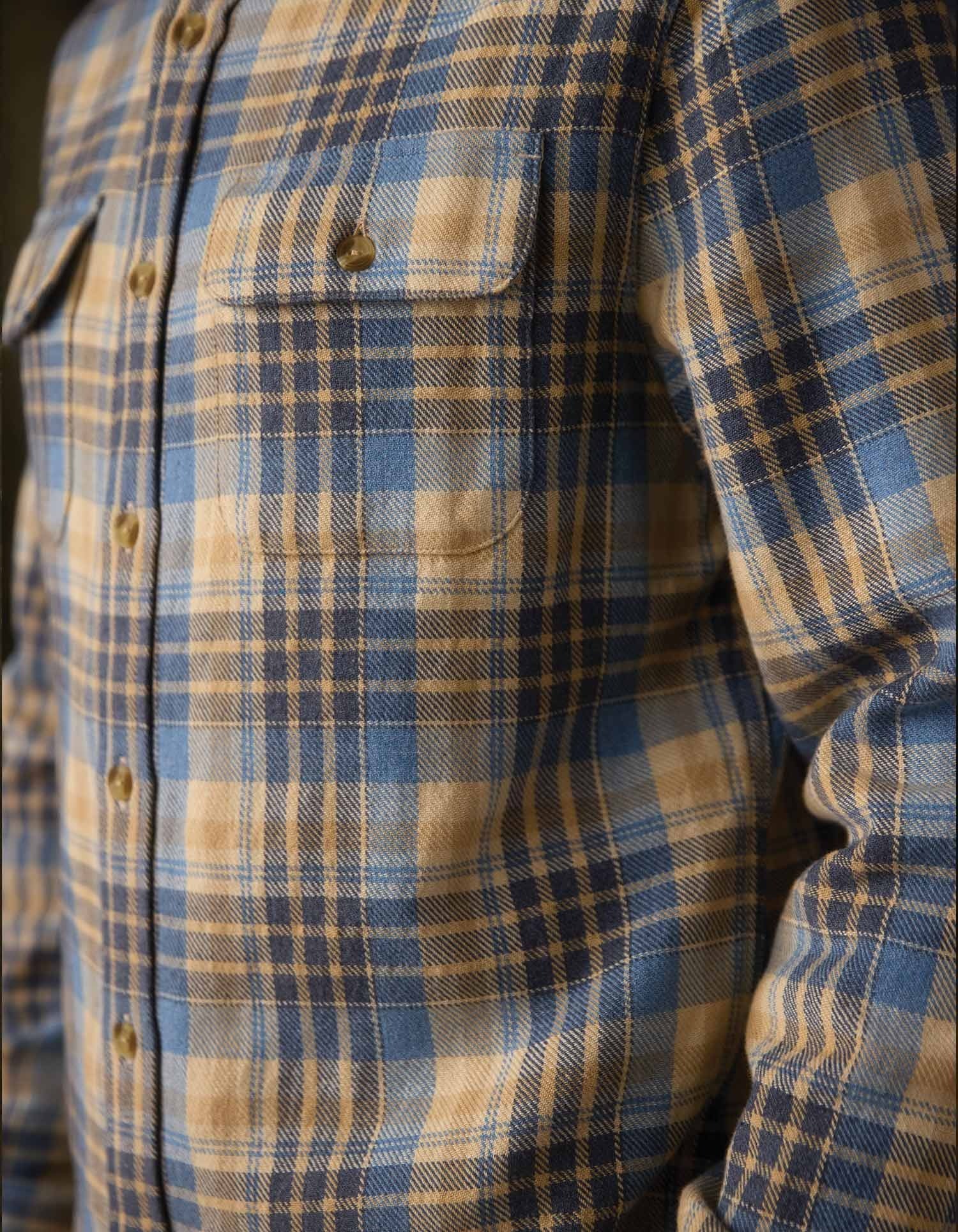 Mountain Overshirt Vintage Blue Plaid