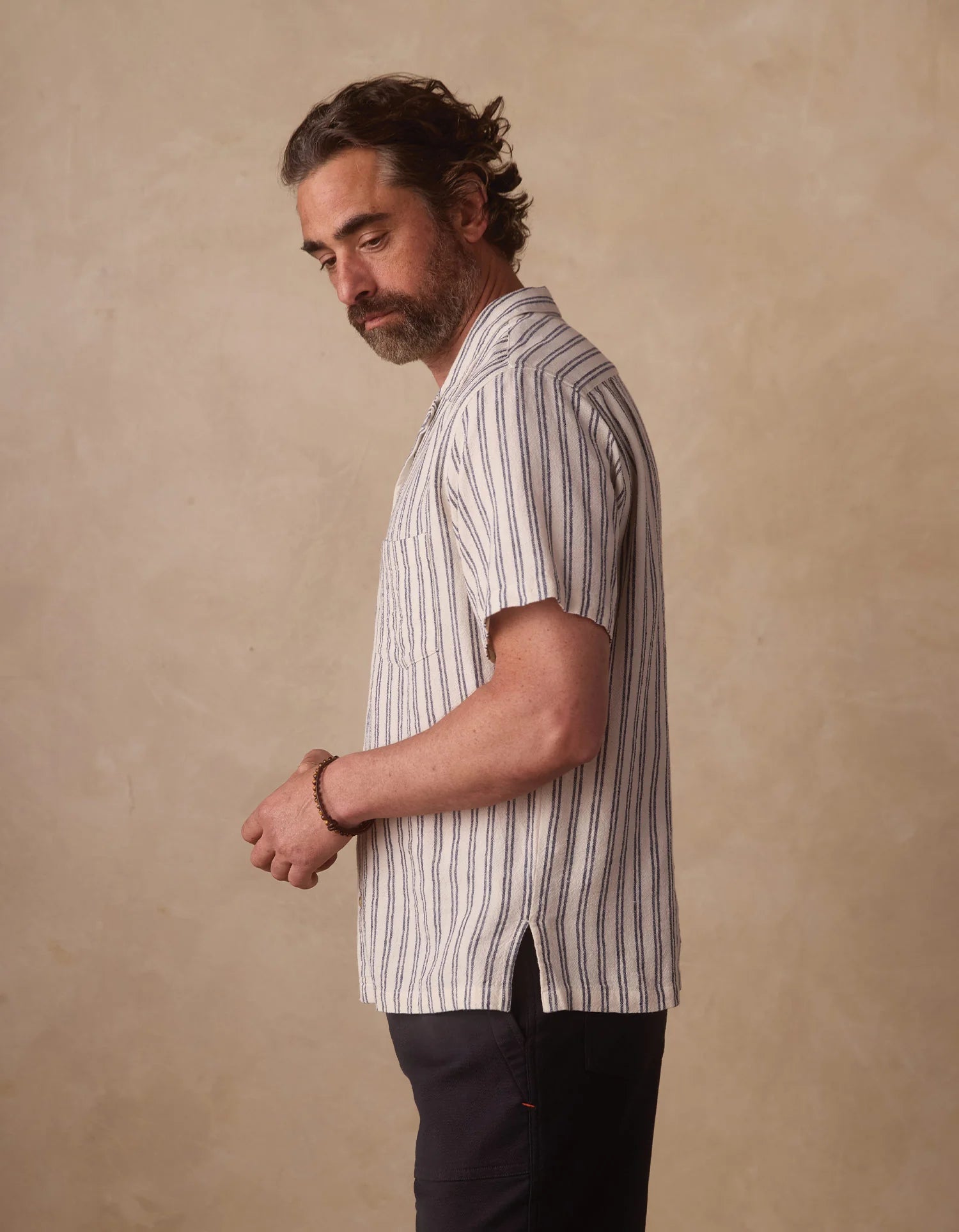 Freshwater Resort Shirt Vintage Blue Stripe