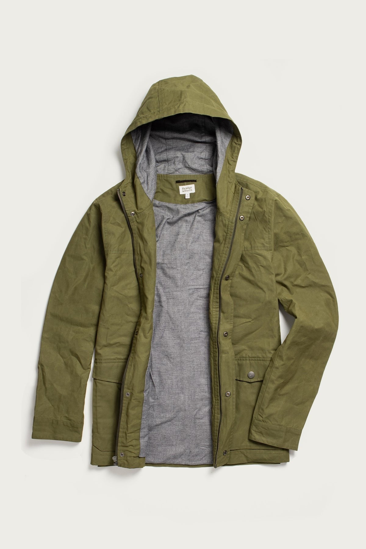 Marshall Jacket Olive Waxed Canvas