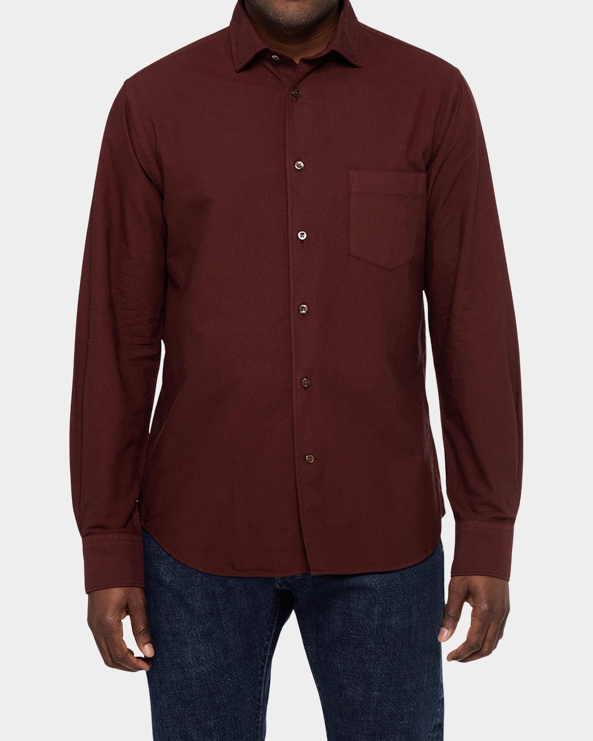 Standard Shirt Oxford Garment Dyed Rosso