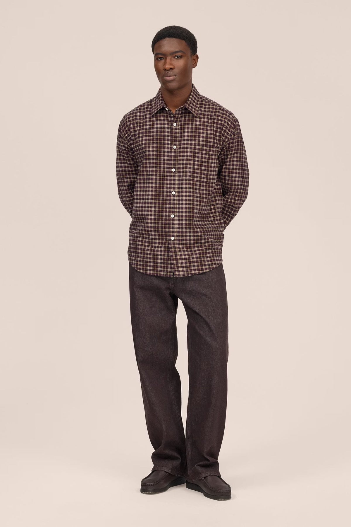 Deon 5465 Bordeaux Check