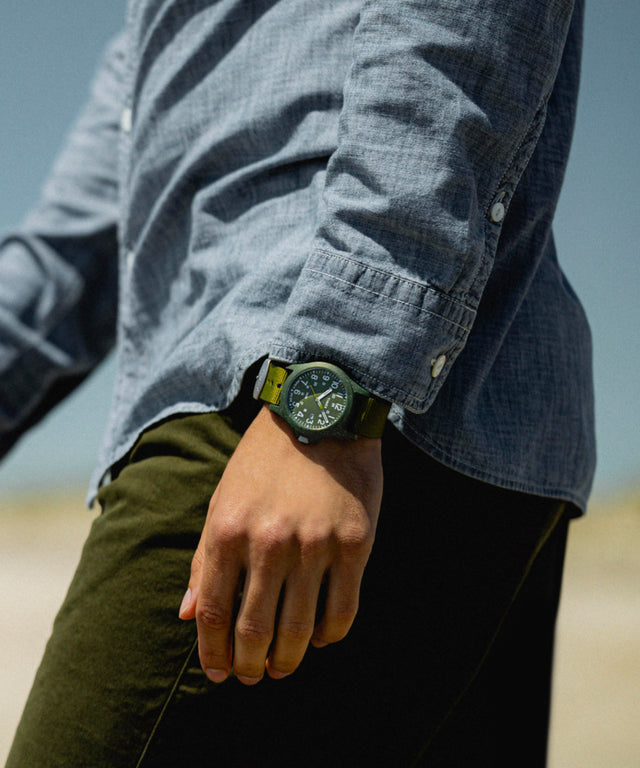 Reclaim Ocean 40mm Recycled Fabric Strap Watch
