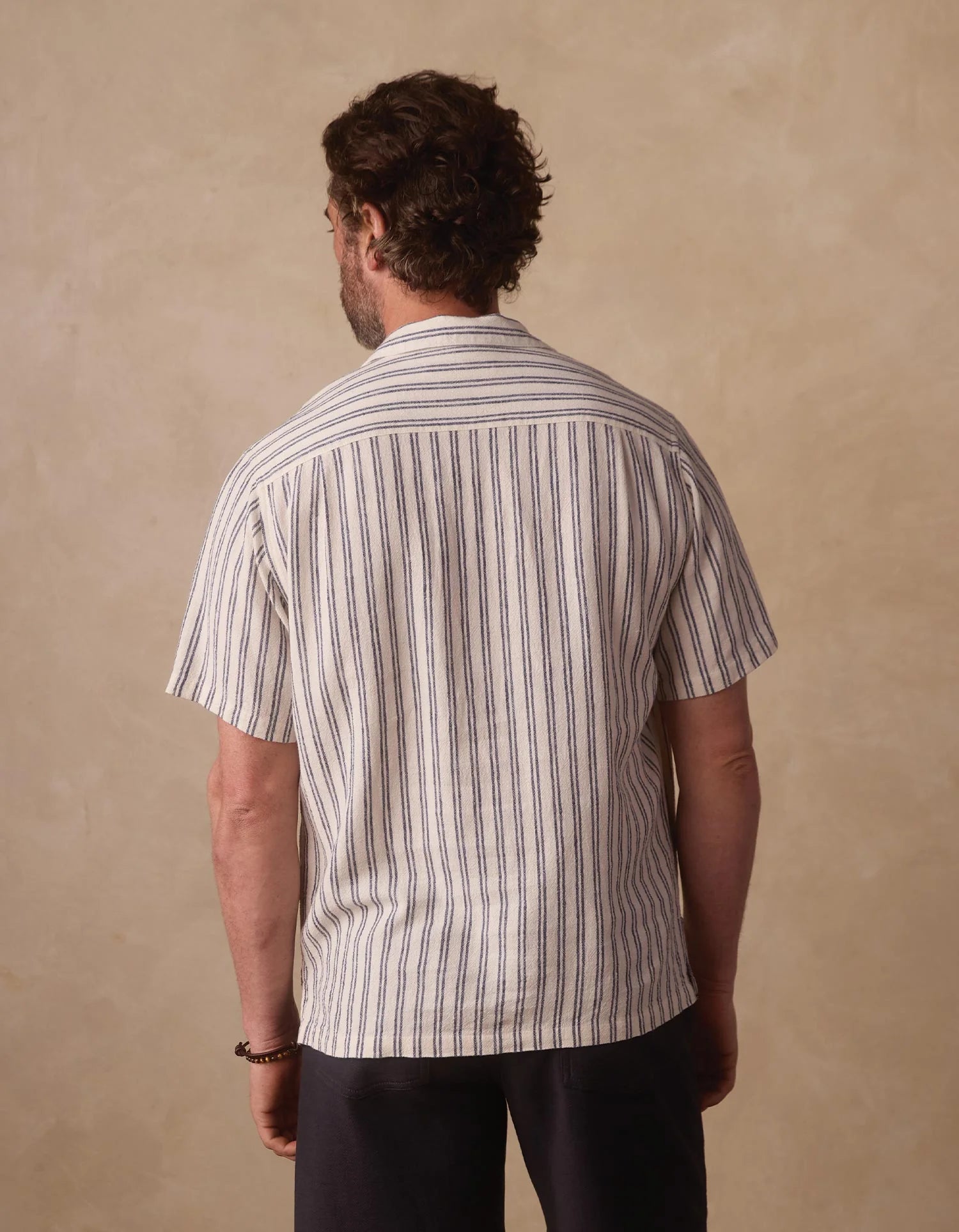 Freshwater Resort Shirt Vintage Blue Stripe