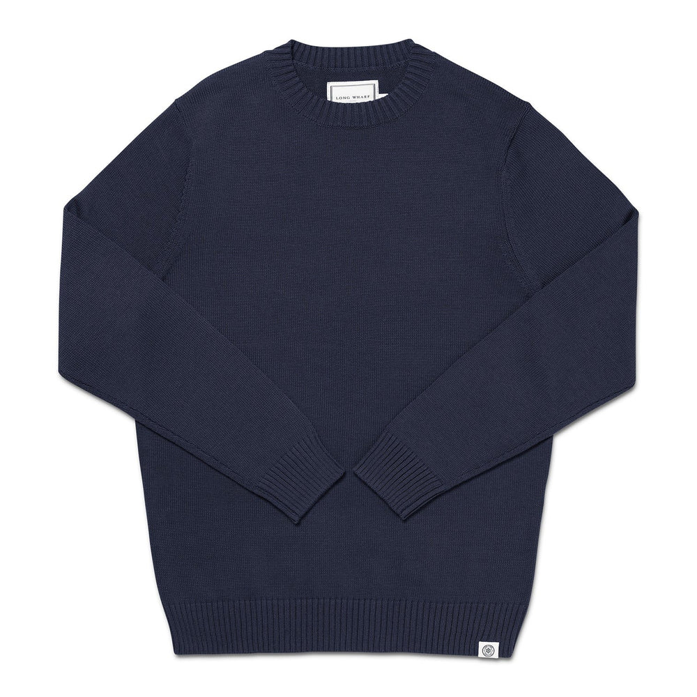Jersey Stitch Crew Navy