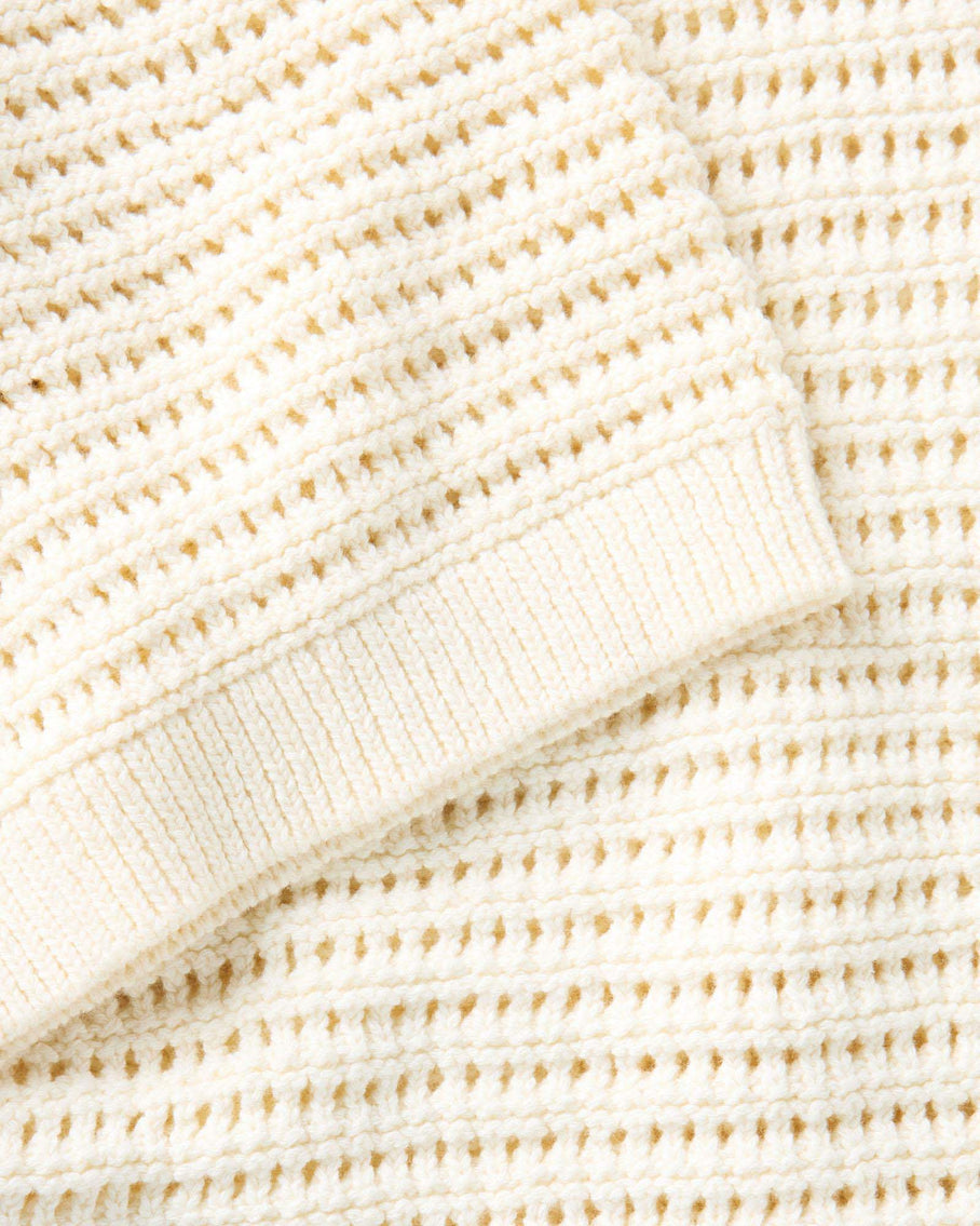 The Monterrey Sweater Polo Vintage White Crochet