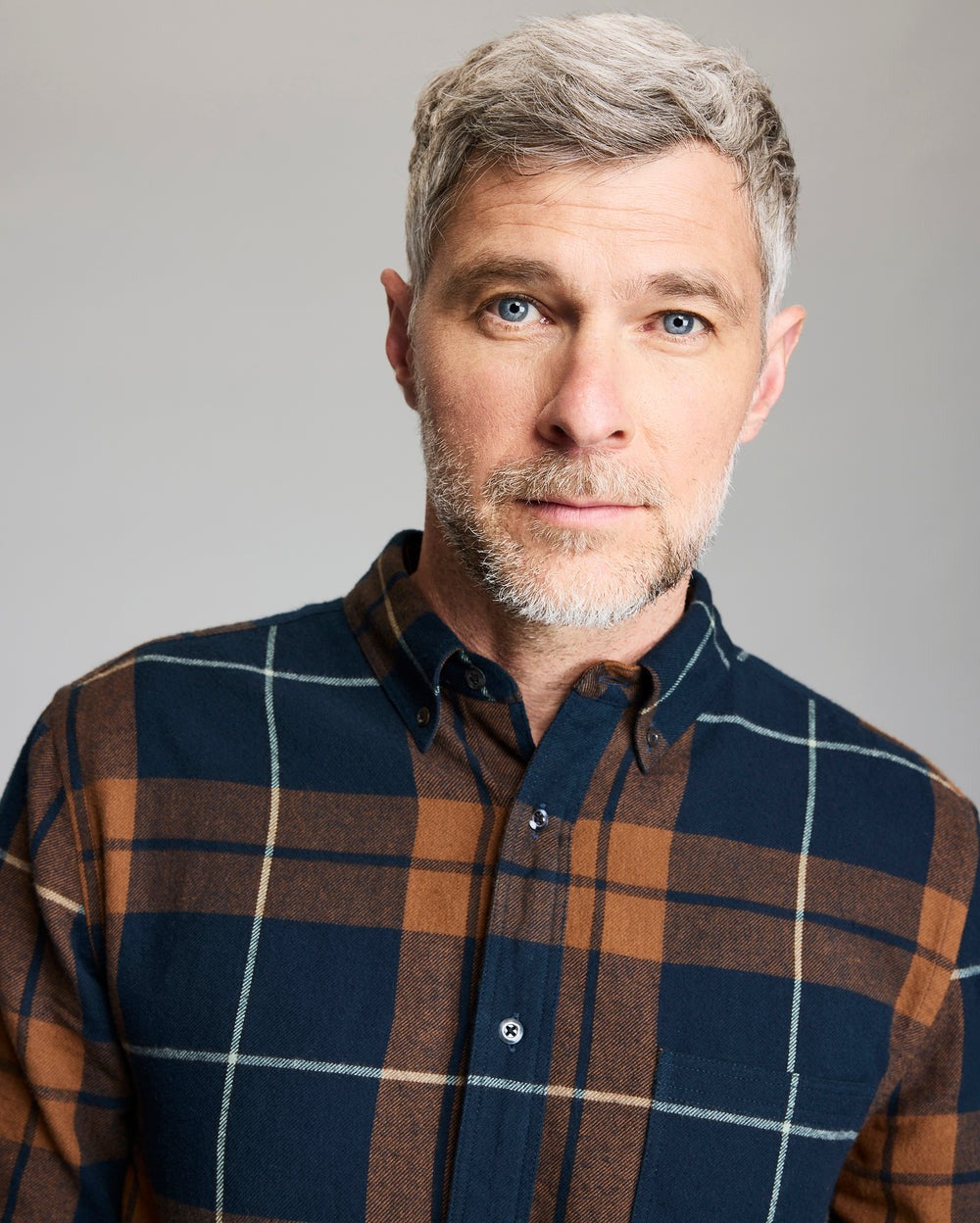 Brushed Bold Plaid Tuscumbia Shirt Carbon Blue Multi