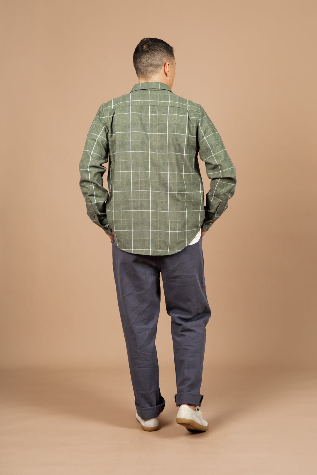 Larson Shirt Rosemary Twill Windowpane