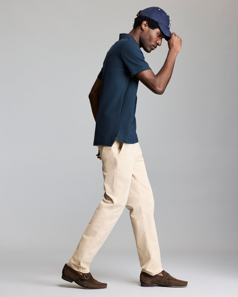 Pique Pensacola Polo Carbon Blue