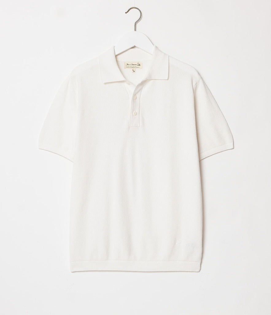 All Good! Knitted Polo White