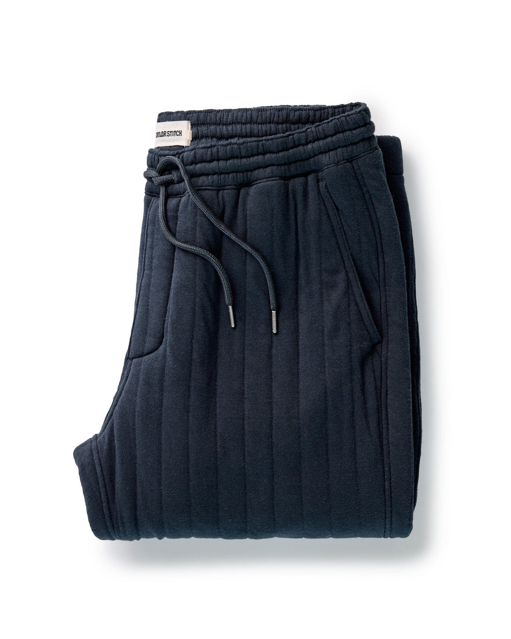 The Apres Pant Heather Midnight Quilted Jersey