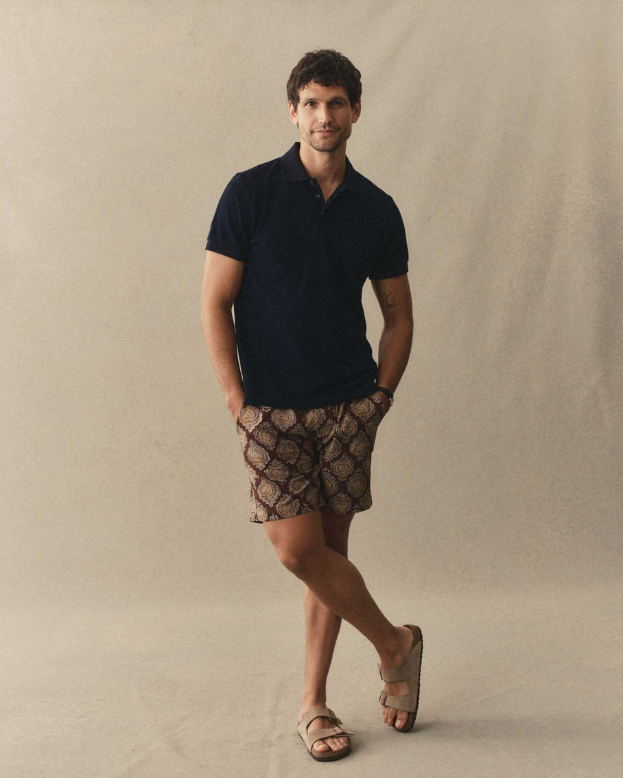 The Pacific Polo Rinsed Indigo Pique
