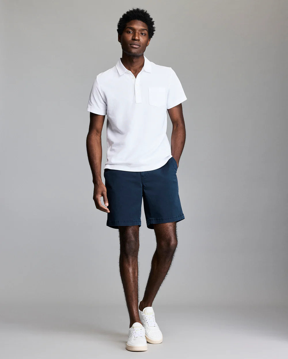 Pique Pensacola Polo White