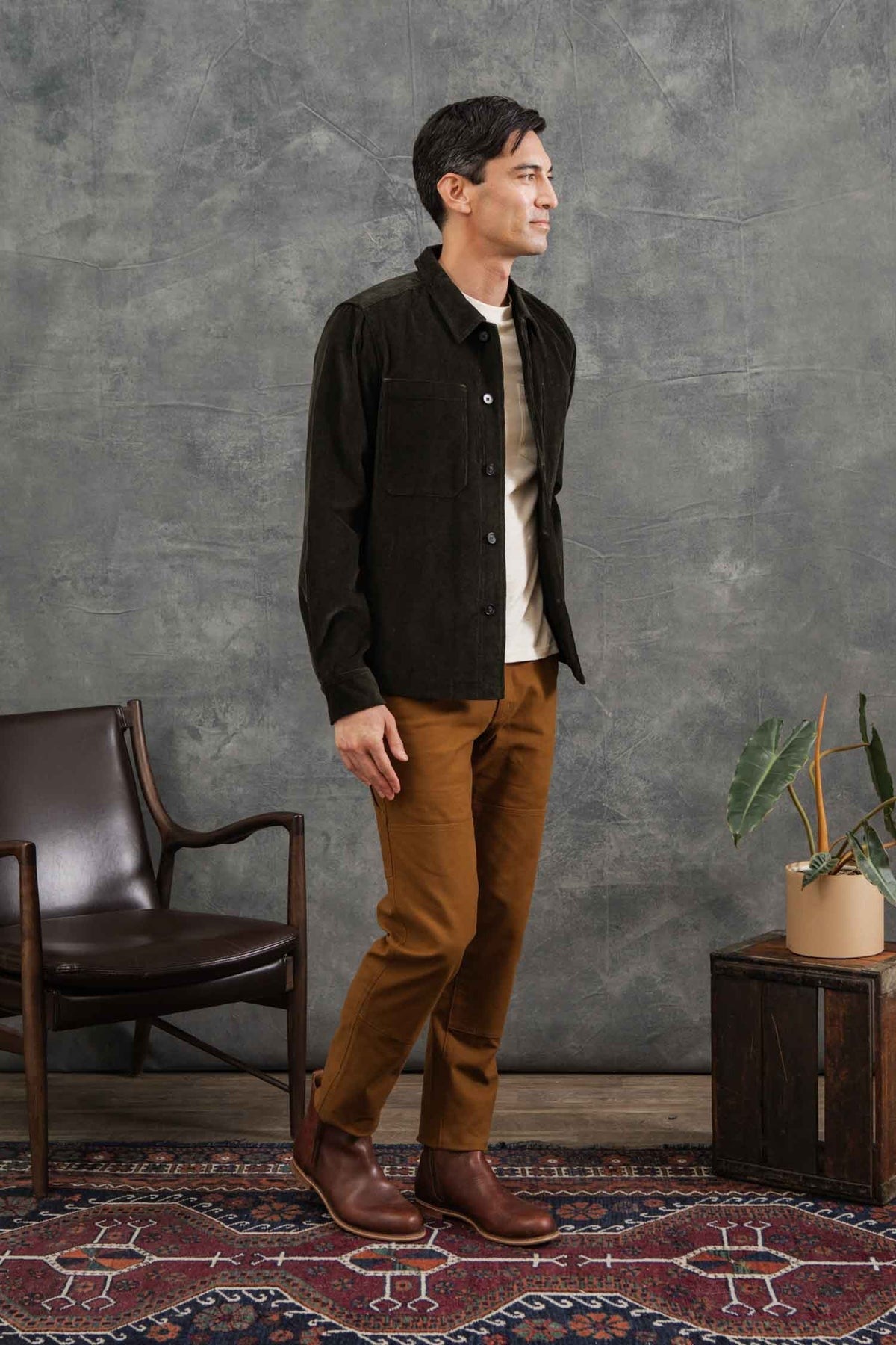 Banks Shirt Jacket Deep Pine Corduroy