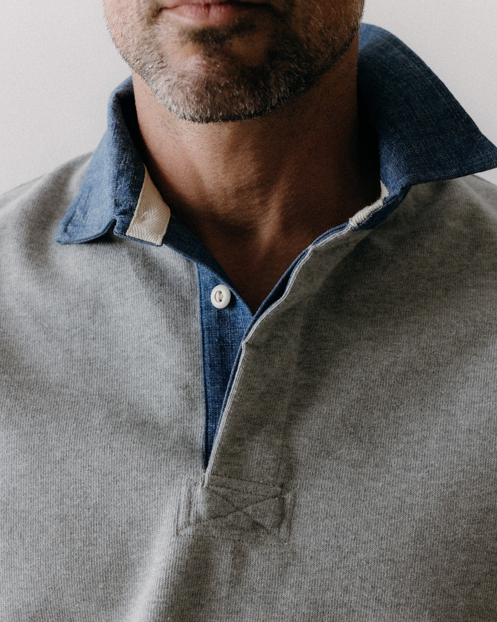 The Rugby Shirt Heather Grey