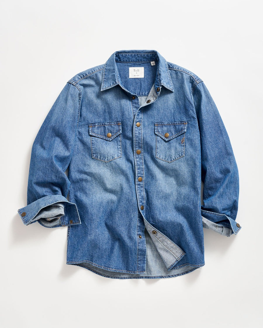 Shoals Denim Shirt Light Indigo