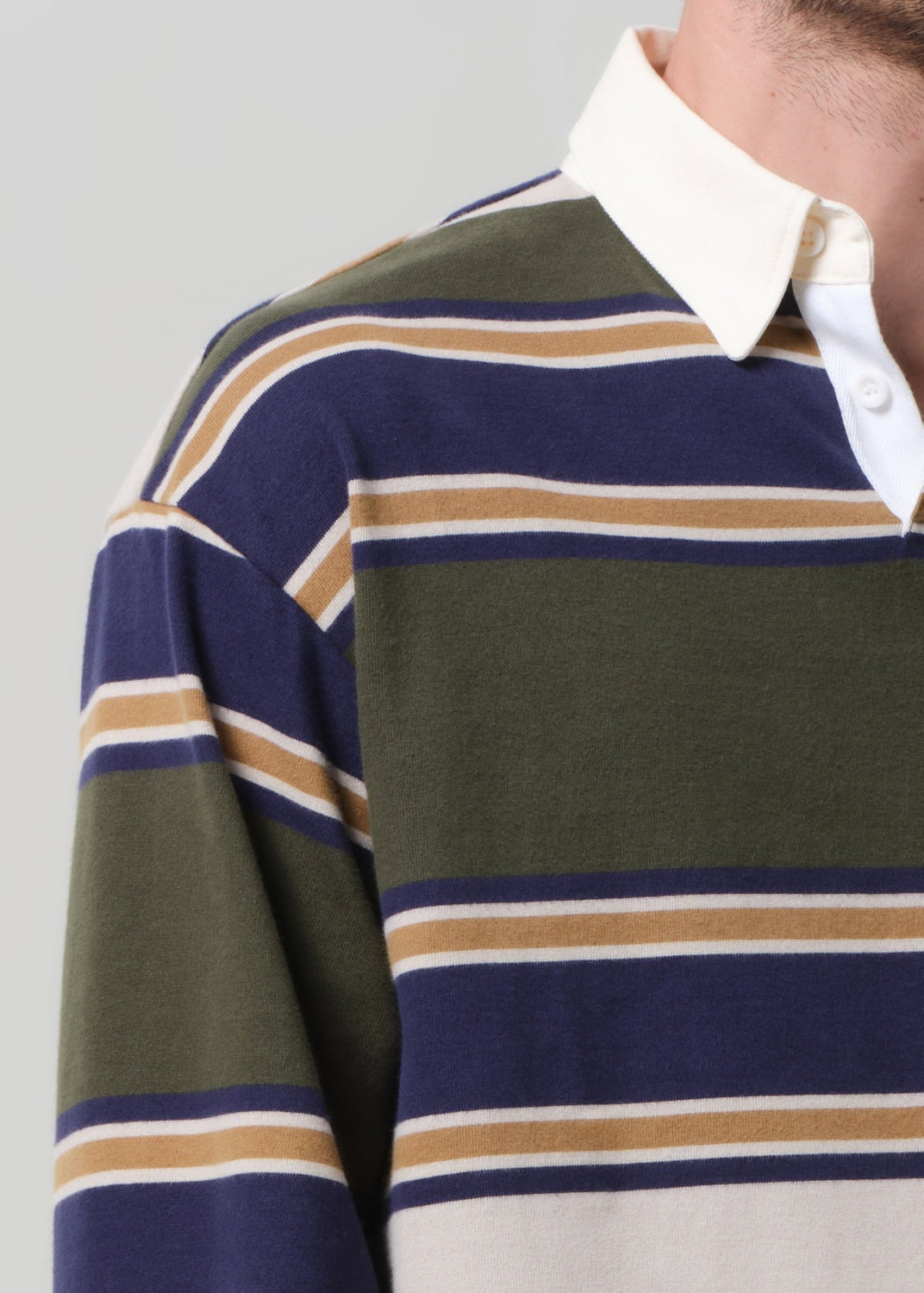 Rugby Shirt Green Rugby Stripe