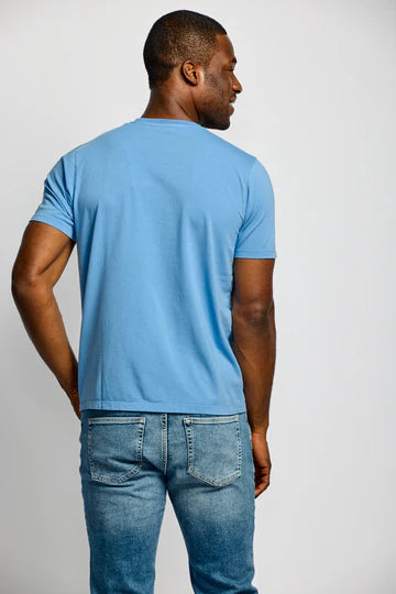 Crew Neck T-Shirt Azure