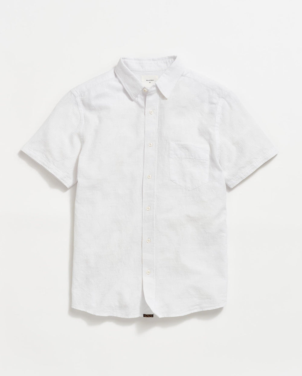 Short Sleeve Jacquard Cypress Shirt White