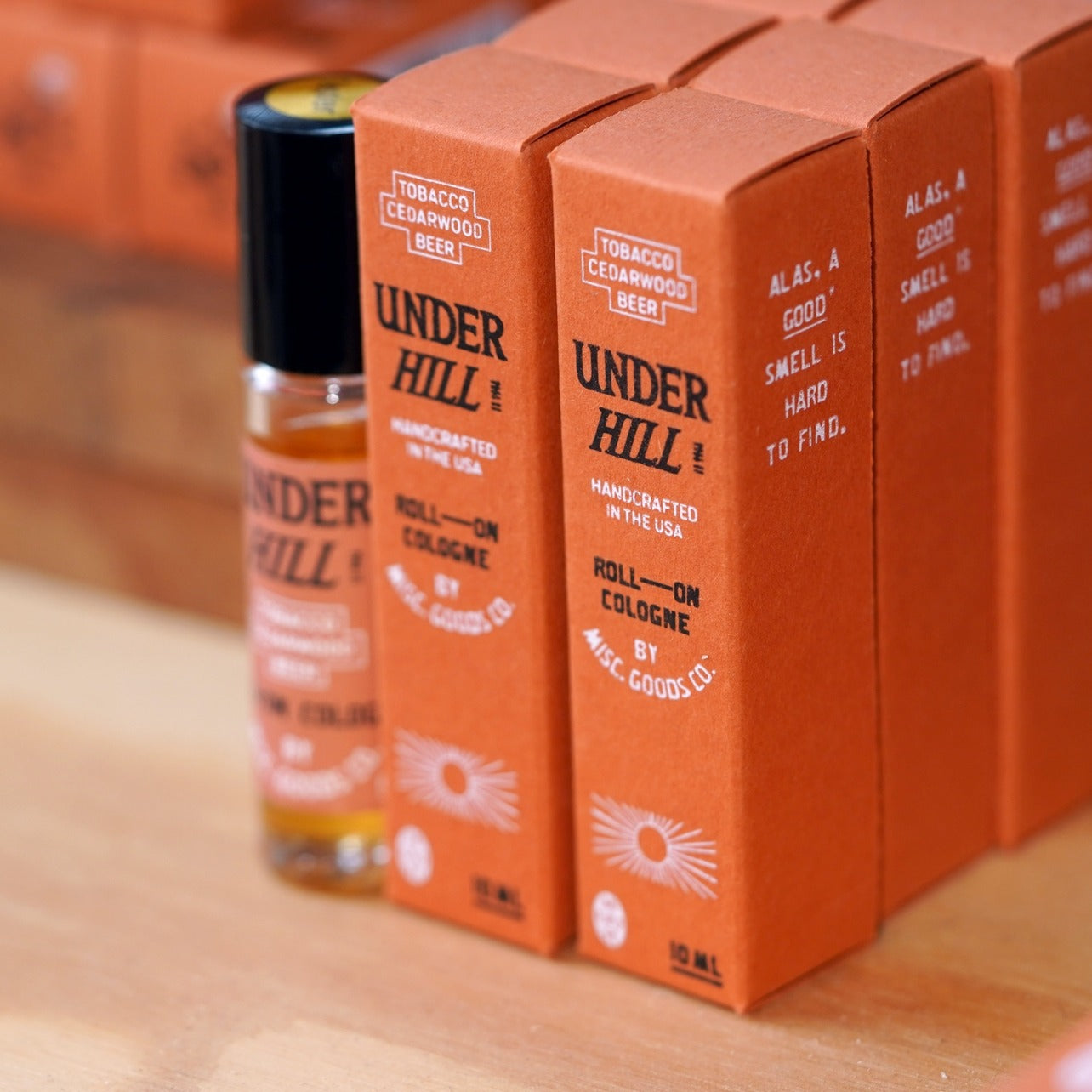 Underhill Roll-On Cologne – Tobacco, Cedar & Ale