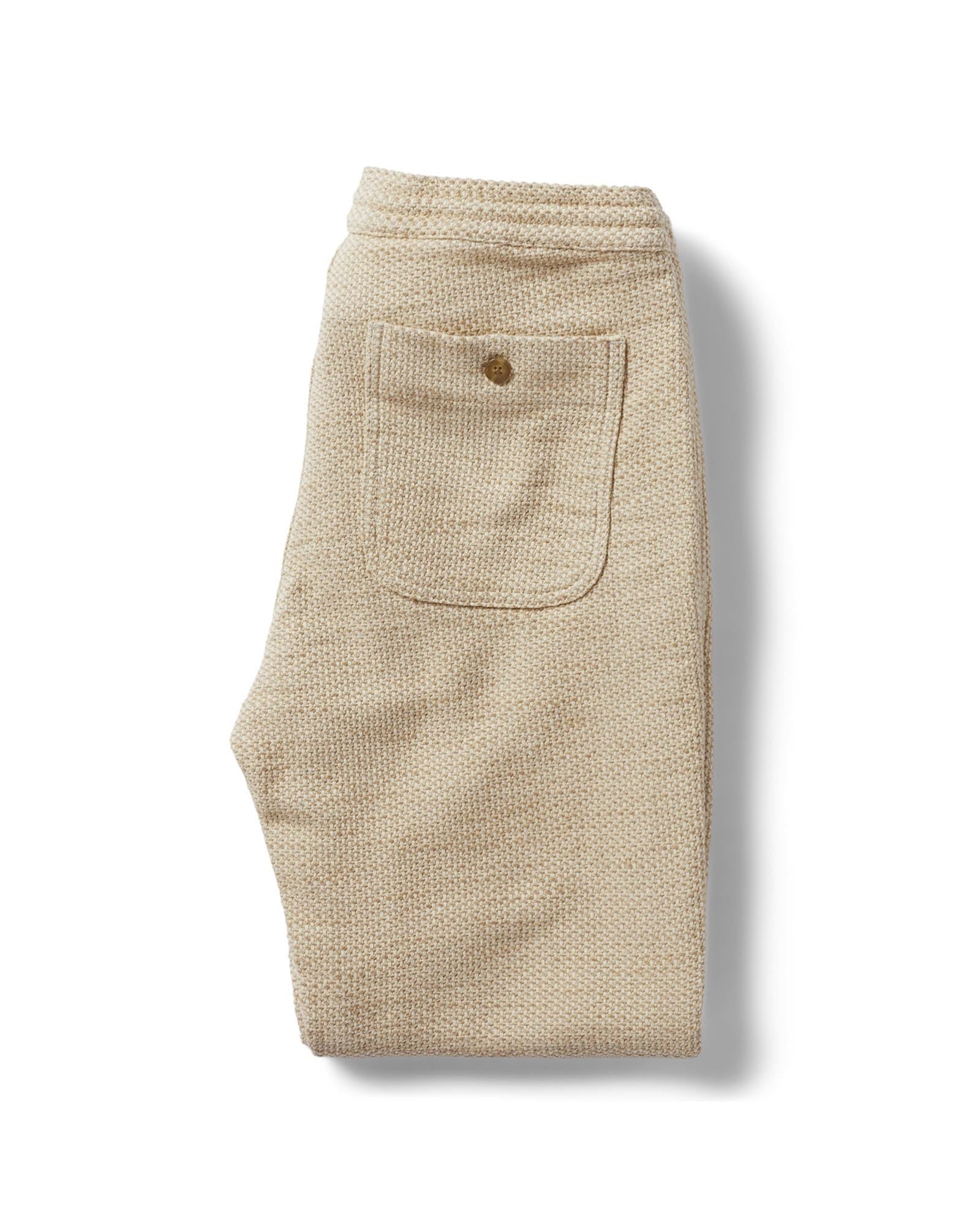 The Apres Pant Natural Sashiko