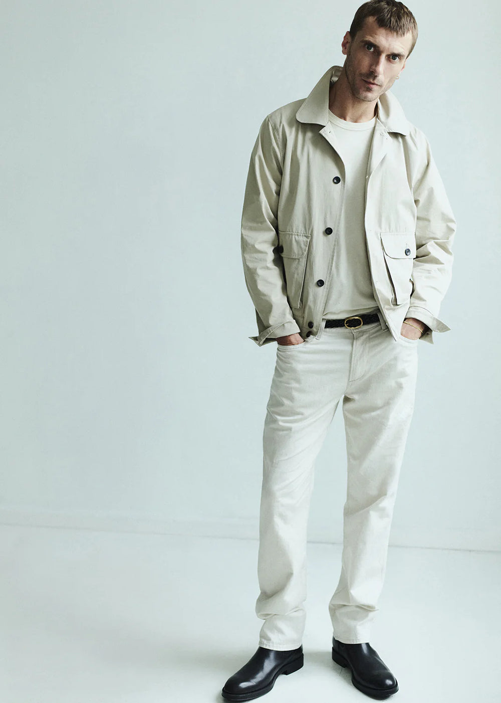 Elijah in Natural (Stretch Linen) Natural