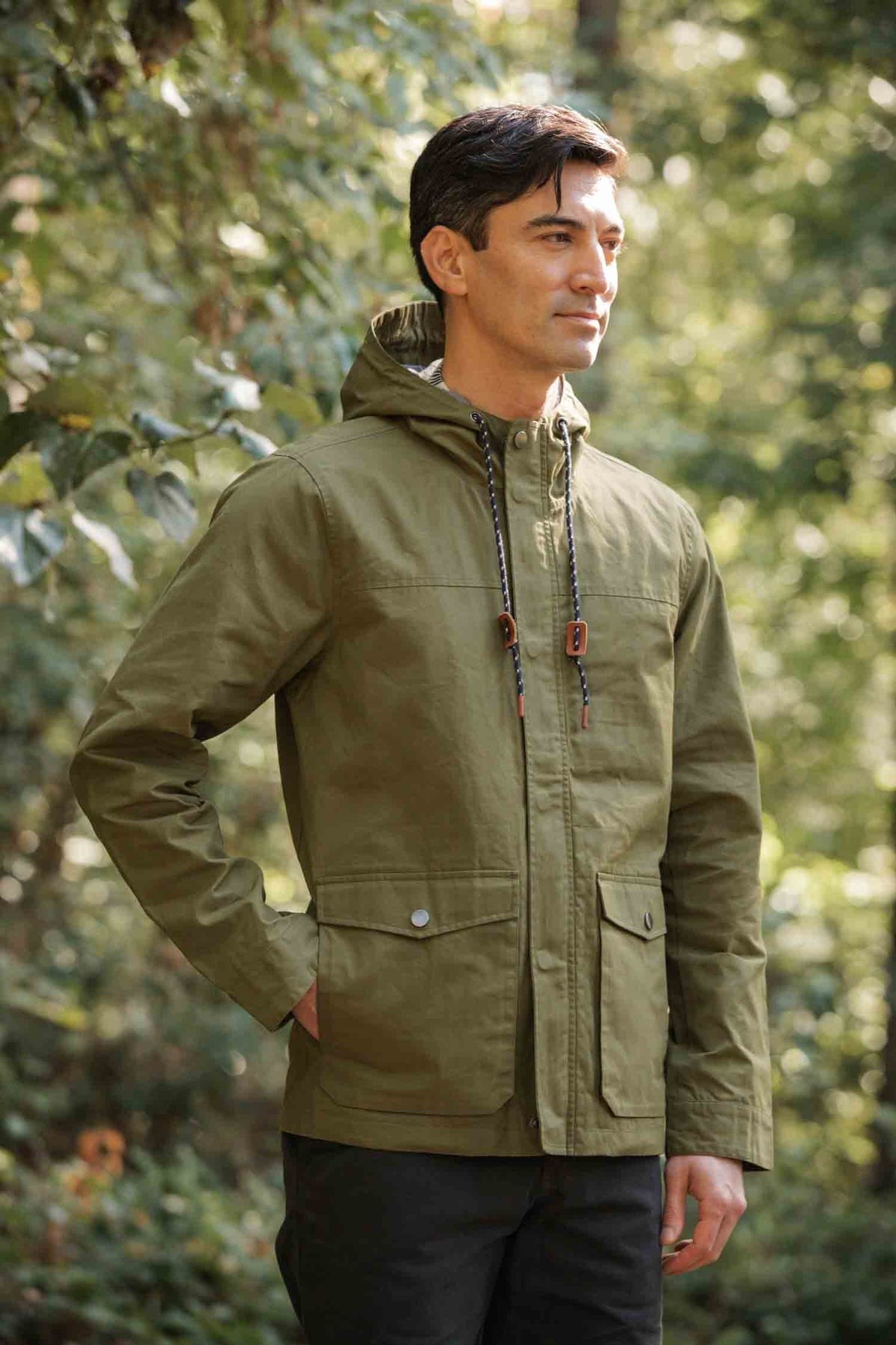 Marshall Jacket Olive Waxed Canvas