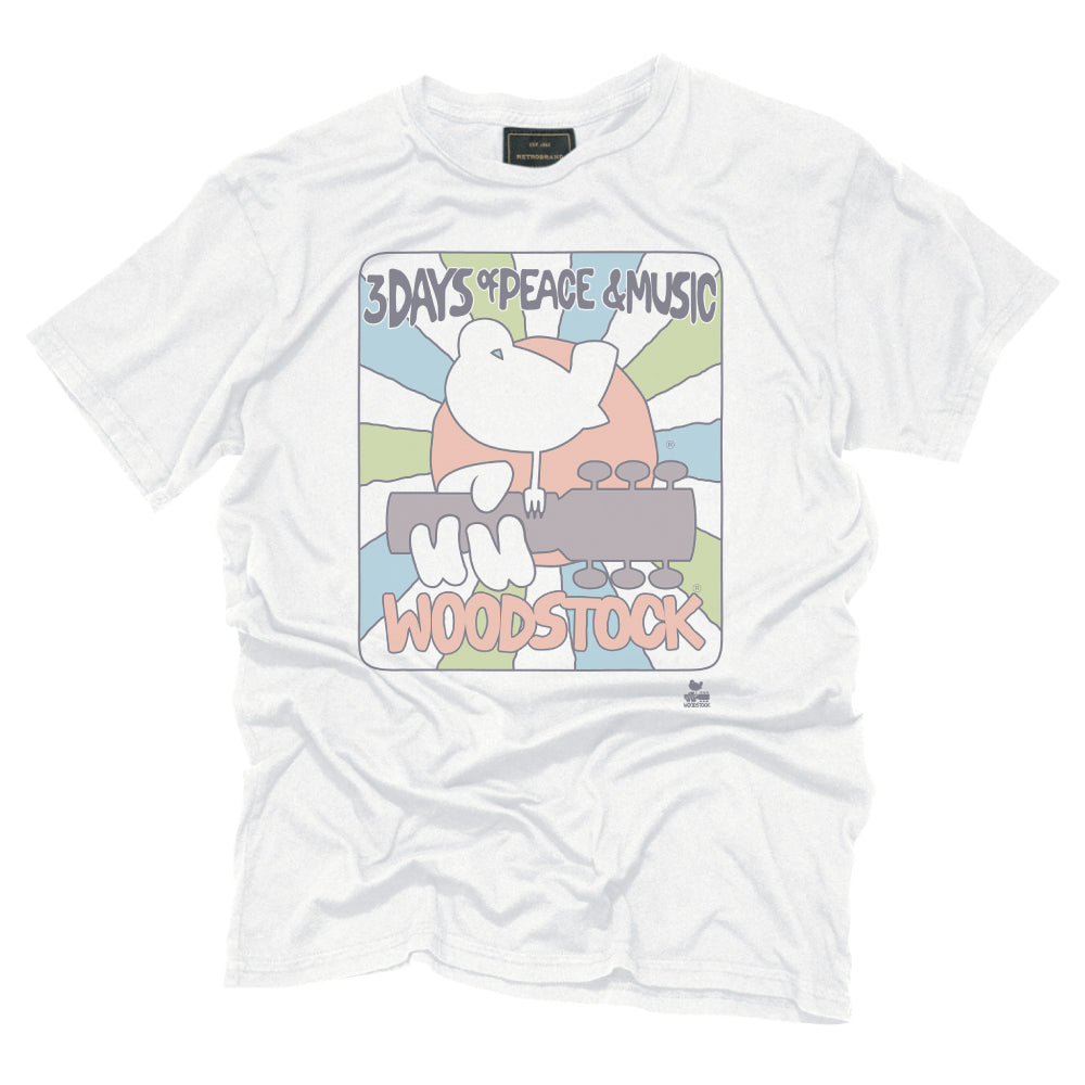 Woodstock 3 Days of Peace Tee Antique White
