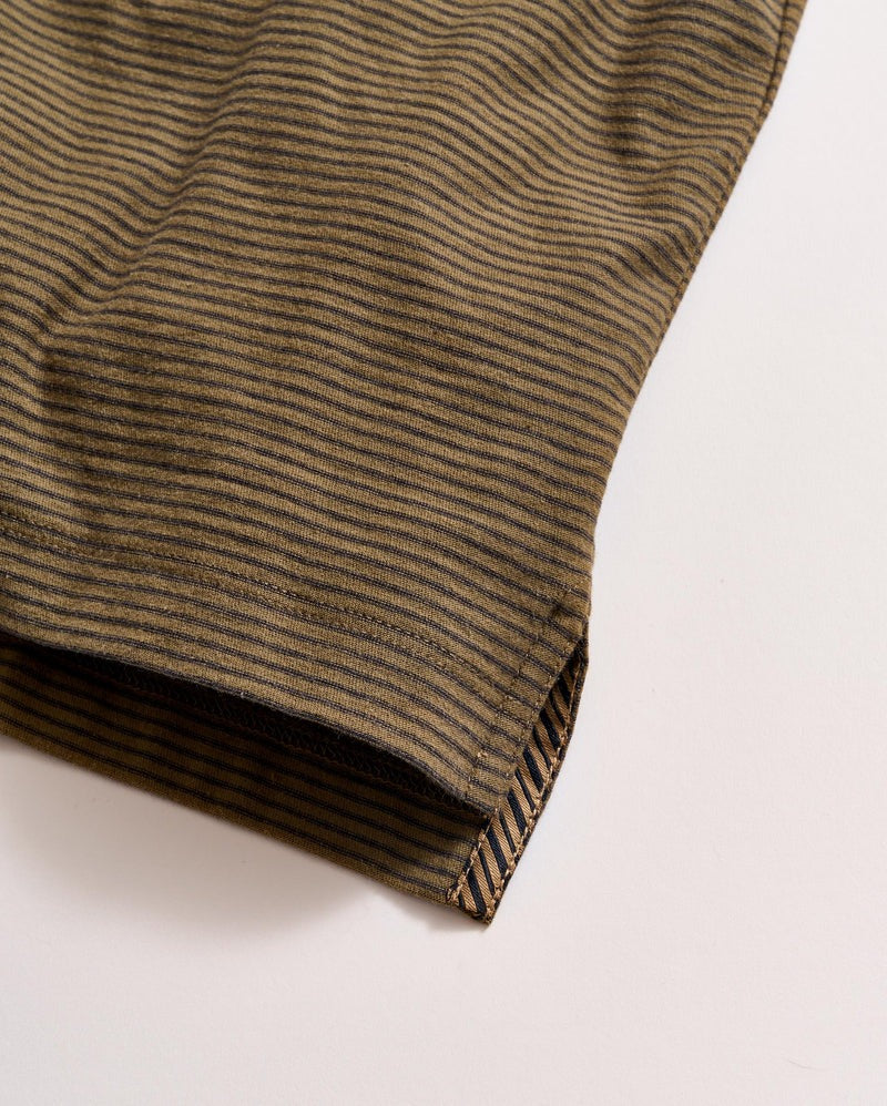 Stripe Pensacola Polo Olive/Black