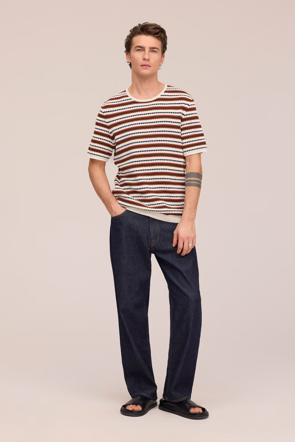 Bari T-Shirt Ivory Multi