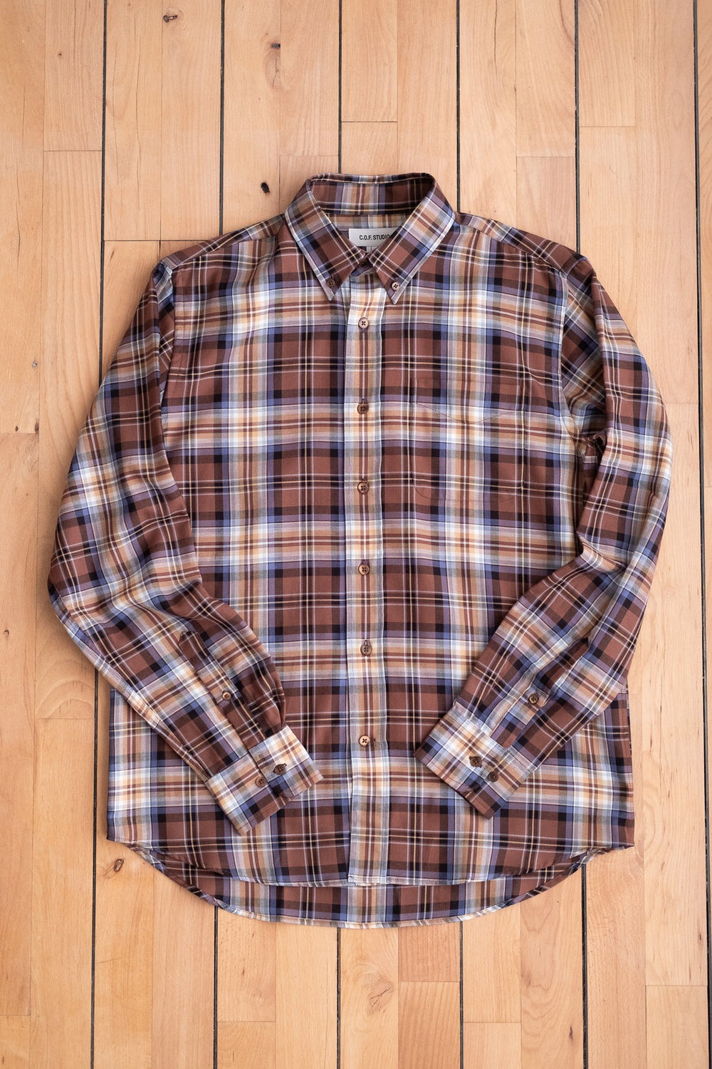 Button Down Cotton Nutella