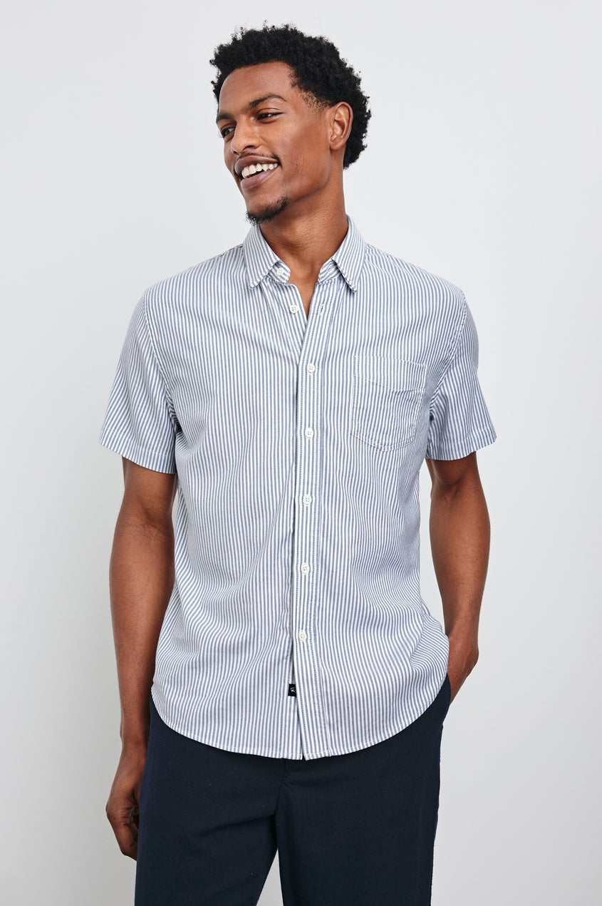 Kieren Blue White Stripe
