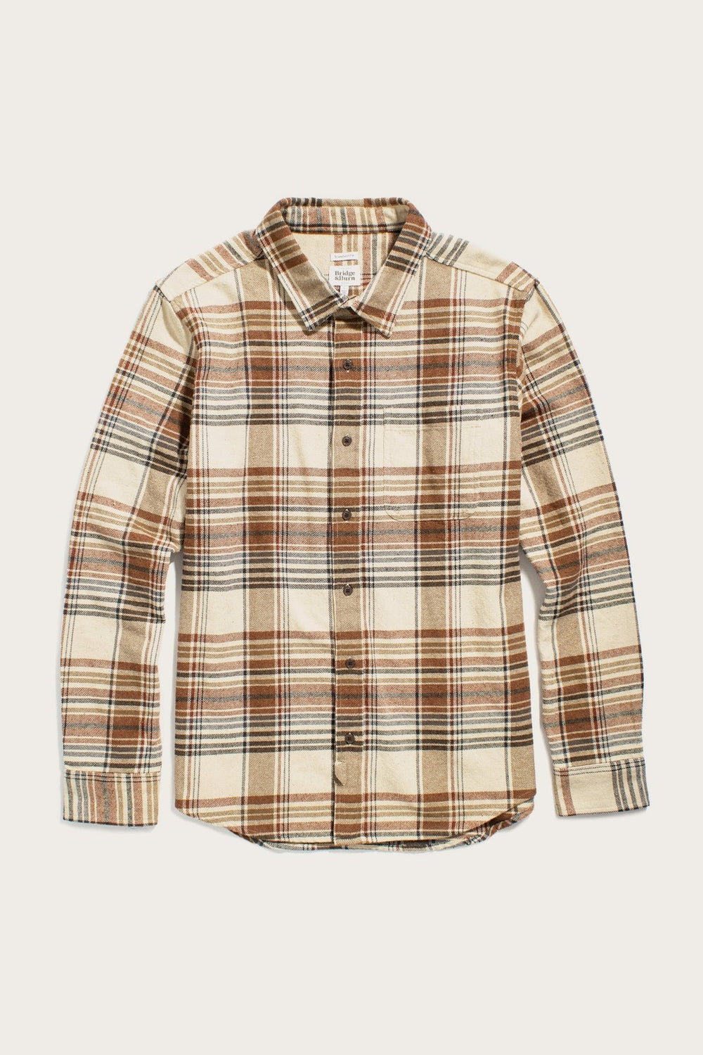 Larson Shirt Latte Plaid