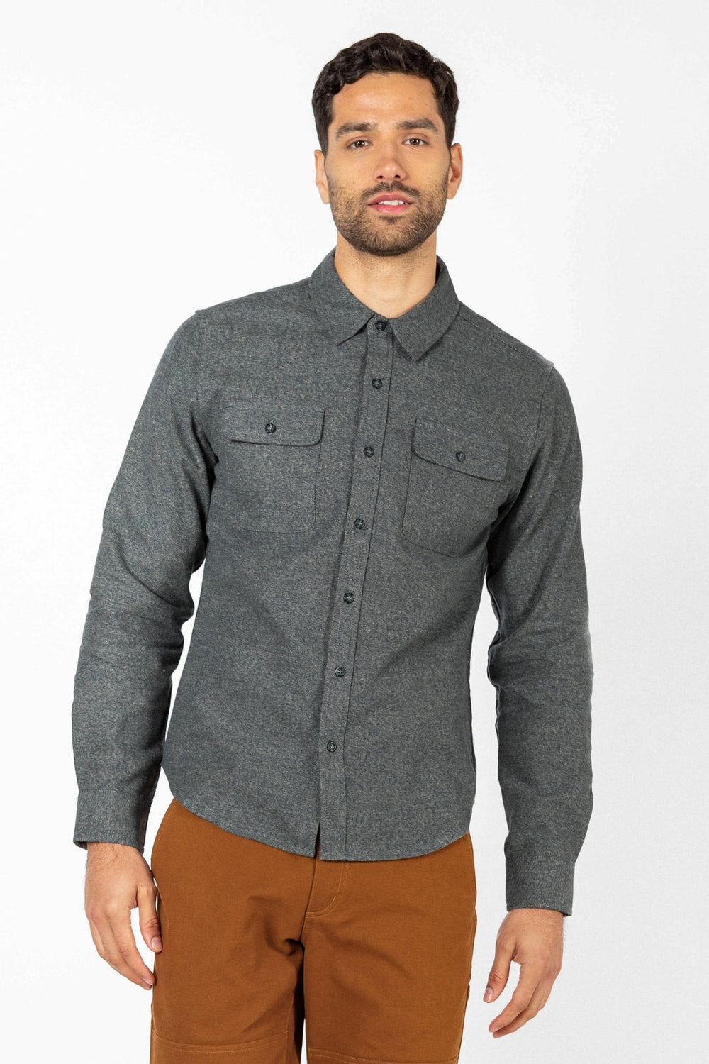 Cole Slim Shirt Stone