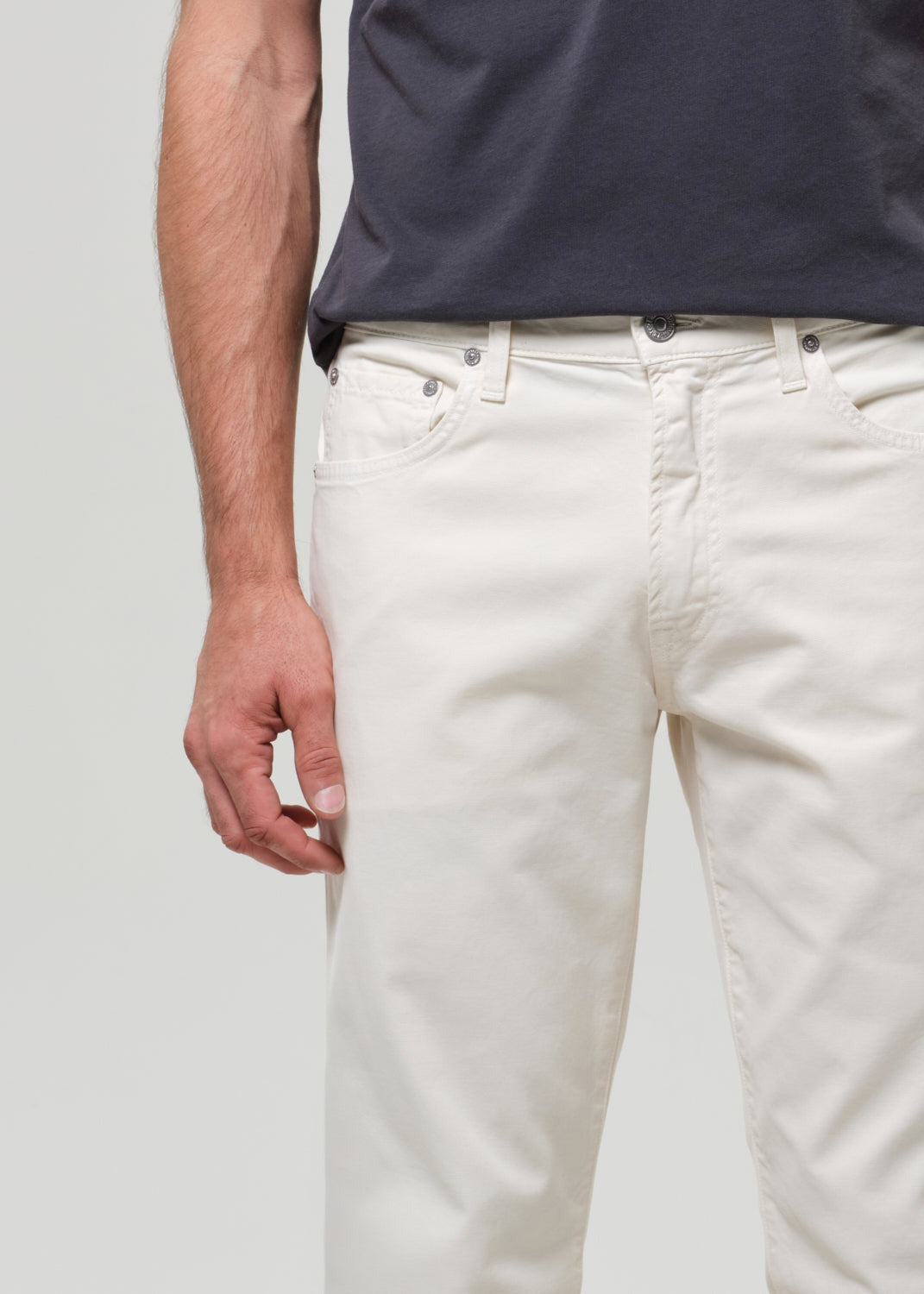 Gage in Italian Canvas Almond (Lt Beige)