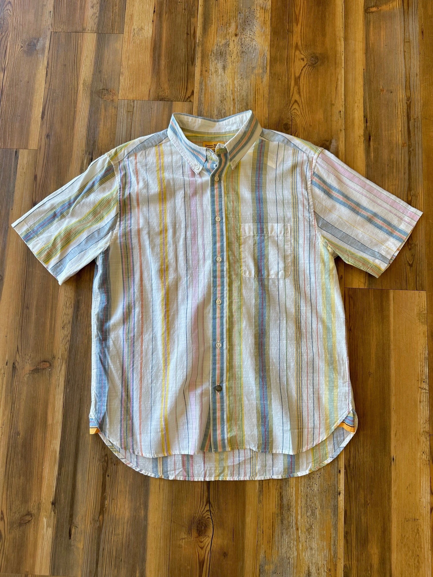 Classic Button Down Collar S/S Shirt Multi Stripe