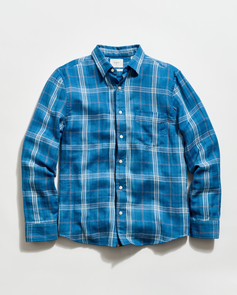 Double Face Plaid Cypress Shirt Washed Indigo